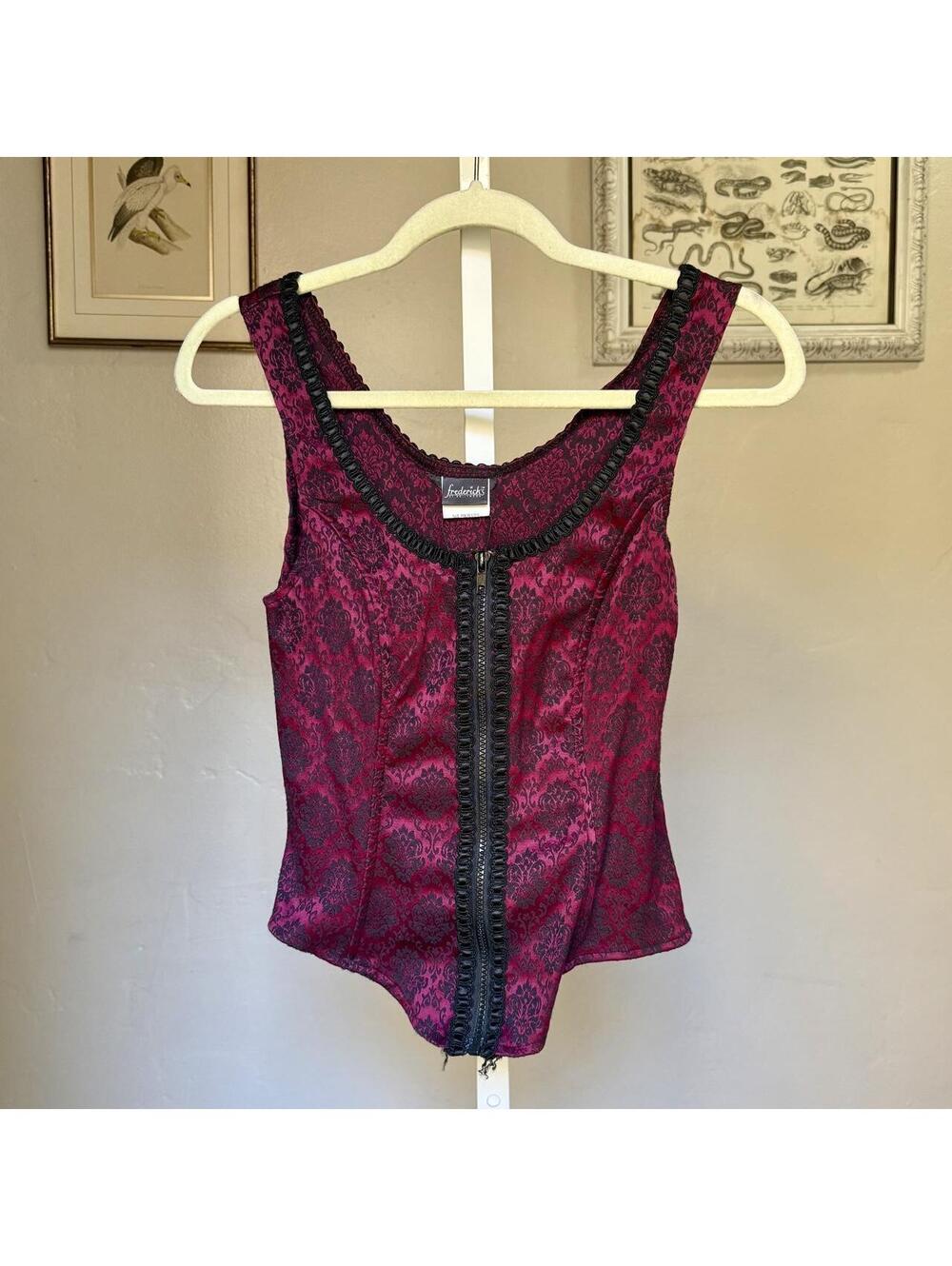 Fredrick’s of Hollywood vintage corset bustier, medium